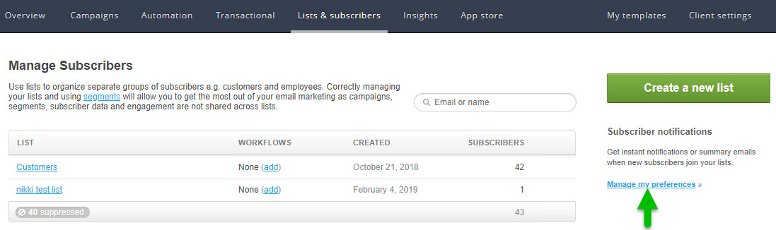 Lists & Subscribers - Set Up Subscriber Reports – Moshtix